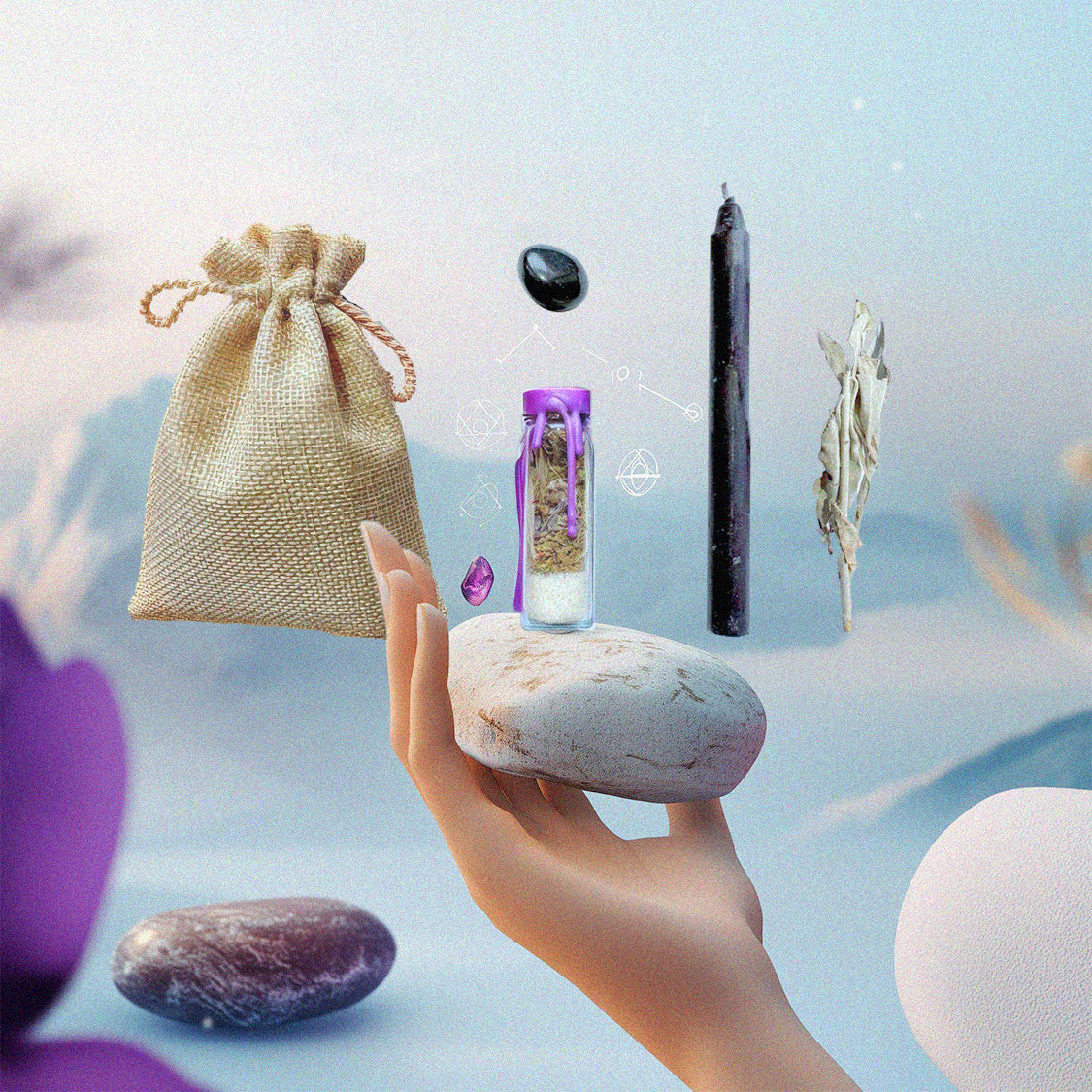 KOMPOZYCJA OCHRONNA Z AMULETEM