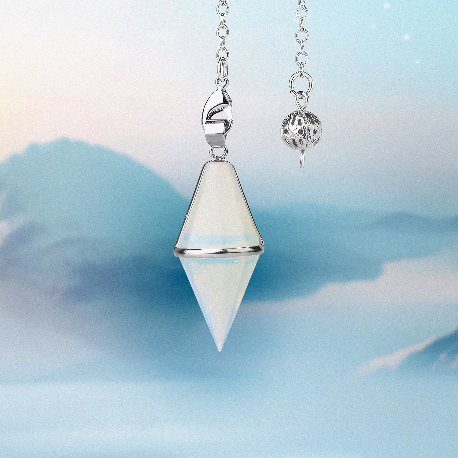 MAGICZNE BIAŁE KWARCOWE WAHADEŁKO